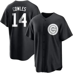 Chicago Cubs Benjamin Cowles White Replica Men's Black/ Player Jersey