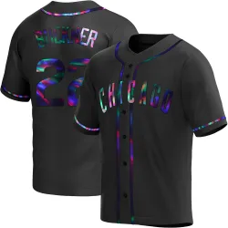 Chicago Cubs Bill Buckner Black Holographic Replica Men's Alternate Player Jersey