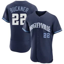 Chicago Cubs Bill Buckner Navy Authentic Men's 2021 City Connect Player Jersey