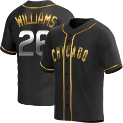 Chicago Cubs Billy Williams Black Golden Replica Men's Alternate Player Jersey