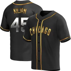 Chicago Cubs Caleb Kilian Black Golden Replica Men's Alternate Player Jersey