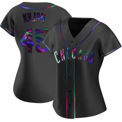 Chicago Cubs Caleb Kilian Black Holographic Replica Women's Alternate Player Jersey