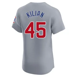 Chicago Cubs Caleb Kilian Gray Elite Men's Road Player Jersey