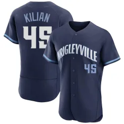 Chicago Cubs Caleb Kilian Navy Authentic Men's 2021 City Connect Player Jersey