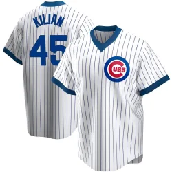 Chicago Cubs Caleb Kilian White Replica Men's Home Cooperstown Collection Player Jersey