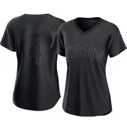 Chicago Cubs Caleb Knight Black Authentic Women's Pitch Fashion Player Jersey