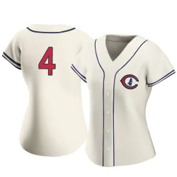 Chicago Cubs Caleb Knight Cream Authentic Women's 2022 Field Of Dreams Player Jersey