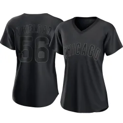 Chicago Cubs Caleb Thielbar Black Authentic Women's Pitch Fashion Player Jersey