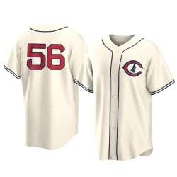 Chicago Cubs Caleb Thielbar Cream Replica Men's 2022 Field Of Dreams Player Jersey