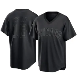 Chicago Cubs Carson Kelly Black Replica Men's Pitch Fashion Player Jersey