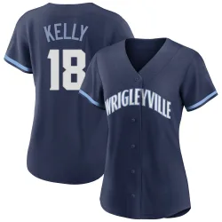 Chicago Cubs Carson Kelly Navy Authentic Women's 2021 City Connect Player Jersey