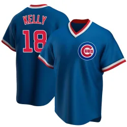 Chicago Cubs Carson Kelly Royal Replica Men's Road Cooperstown Collection Player Jersey