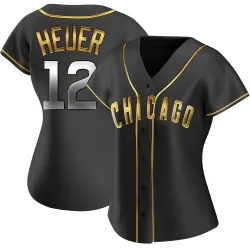 Chicago Cubs Codi Heuer Black Golden Replica Women's Alternate Player Jersey