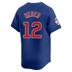 Chicago Cubs Codi Heuer Royal Limited Men's Alternate Player Jersey