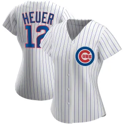 Chicago Cubs Codi Heuer White Authentic Women's Home Player Jersey