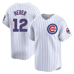 Chicago Cubs Codi Heuer White Limited Men's Home Player Jersey