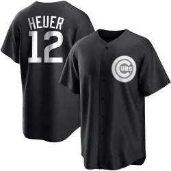 Chicago Cubs Codi Heuer White Replica Youth Black/ Player Jersey