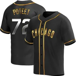 Chicago Cubs Cody Poteet Black Golden Replica Men's Alternate Player Jersey