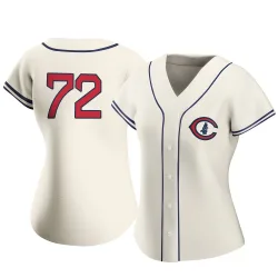 Chicago Cubs Cody Poteet Cream Authentic Women's 2022 Field Of Dreams Player Jersey