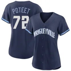 Chicago Cubs Cody Poteet Navy Authentic Women's 2021 City Connect Player Jersey