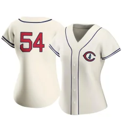 Chicago Cubs Colten Brewer Cream Authentic Women's 2022 Field Of Dreams Player Jersey