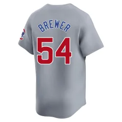 Chicago Cubs Colten Brewer Gray Limited Men's Road Player Jersey