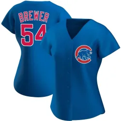 Chicago Cubs Colten Brewer Royal Authentic Women's Alternate Player Jersey