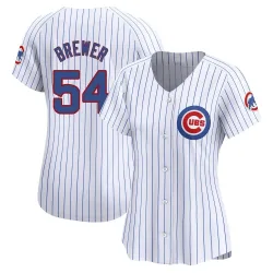 Chicago Cubs Colten Brewer White Limited Women's Home Player Jersey