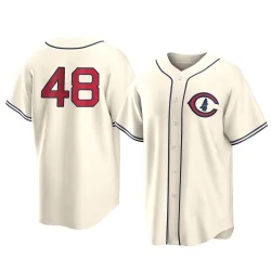 Chicago Cubs Daniel Palencia Cream Replica Men's 2022 Field Of Dreams Player Jersey