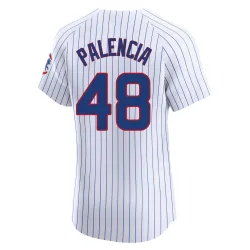 Chicago Cubs Daniel Palencia White Elite Men's Home Player Jersey