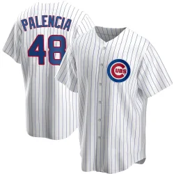 Chicago Cubs Daniel Palencia White Replica Men's Home Player Jersey