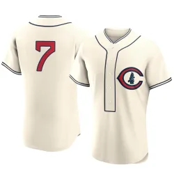 Chicago Cubs Dansby Swanson Cream Authentic Men's 2022 Field Of Dreams Player Jersey