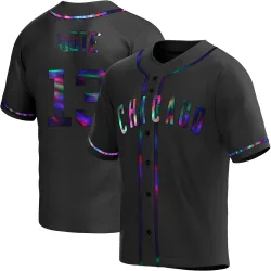 Chicago Cubs David Bote Black Holographic Replica Men's Alternate Player Jersey