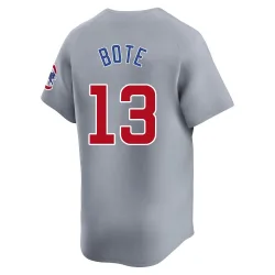 Chicago Cubs David Bote Gray Limited Men's Road Player Jersey