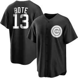 Chicago Cubs David Bote White Replica Youth Black/ Player Jersey