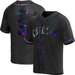 Chicago Cubs David Ross Black Holographic Replica Men's Alternate Player Jersey