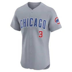 Chicago Cubs David Ross Gray Elite Men's Road Player Jersey