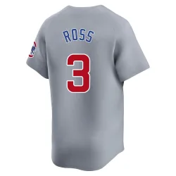 Chicago Cubs David Ross Gray Limited Men's Road Player Jersey