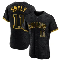 Chicago Cubs Drew Smyly Black Authentic Men's Snake Skin City Player Jersey