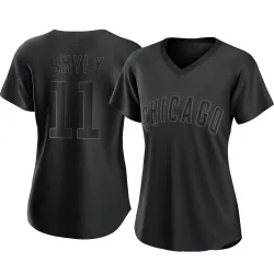 Chicago Cubs Drew Smyly Black Authentic Women's Pitch Fashion Player Jersey