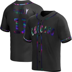 Chicago Cubs Drew Smyly Black Holographic Replica Men's Alternate Player Jersey