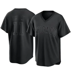 Chicago Cubs Drew Smyly Black Replica Men's Pitch Fashion Player Jersey