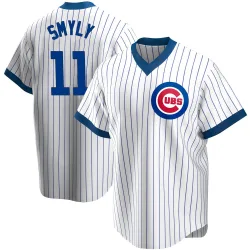 Chicago Cubs Drew Smyly White Replica Men's Home Cooperstown Collection Player Jersey