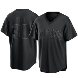 Chicago Cubs Edwin Rios Black Replica Men's Pitch Fashion Player Jersey