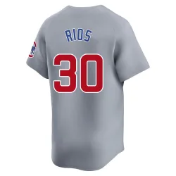 Chicago Cubs Edwin Rios Gray Limited Men's Road Player Jersey