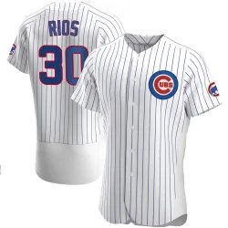 Chicago Cubs Edwin Rios White Authentic Men's Home Player Jersey