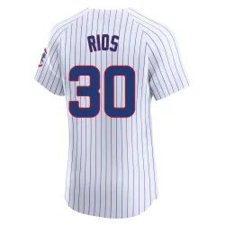 Chicago Cubs Edwin Rios White Elite Men's Home Player Jersey