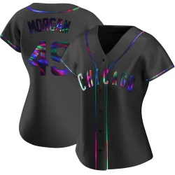 Chicago Cubs Eli Morgan Black Holographic Replica Women's Alternate Player Jersey