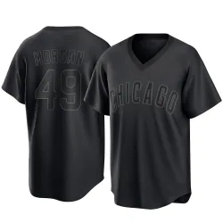 Chicago Cubs Eli Morgan Black Replica Men's Pitch Fashion Player Jersey