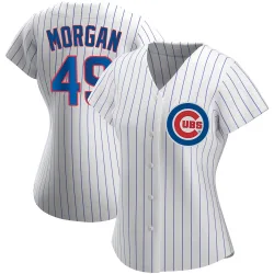 Chicago Cubs Eli Morgan White Replica Women's Home Player Jersey